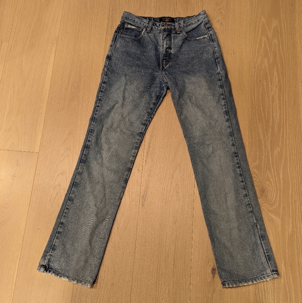 Vintage American Eagle Outfitters Straight Fit Blue Denim Jeans